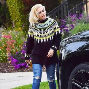 Zara Knit Oversized Fair Isle Ski Sweater Electric Neon Bold Unique RARE